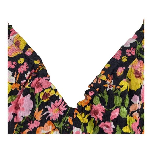 NEW VERO MODA Small Multi-Color Floral Singlet Ankle Dress Tropical Casual Beach - Picture 8 of 15
